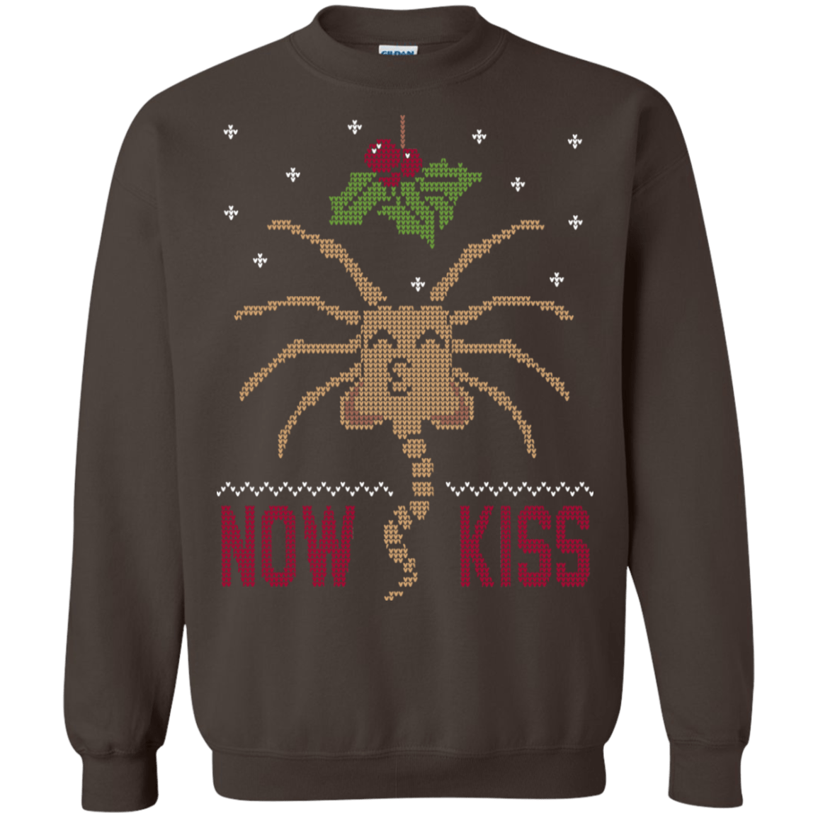 Sweatshirts Dark Chocolate / S Now Kiss Crewneck Sweatshirt