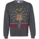 Sweatshirts Dark Heather / S Now Kiss Crewneck Sweatshirt