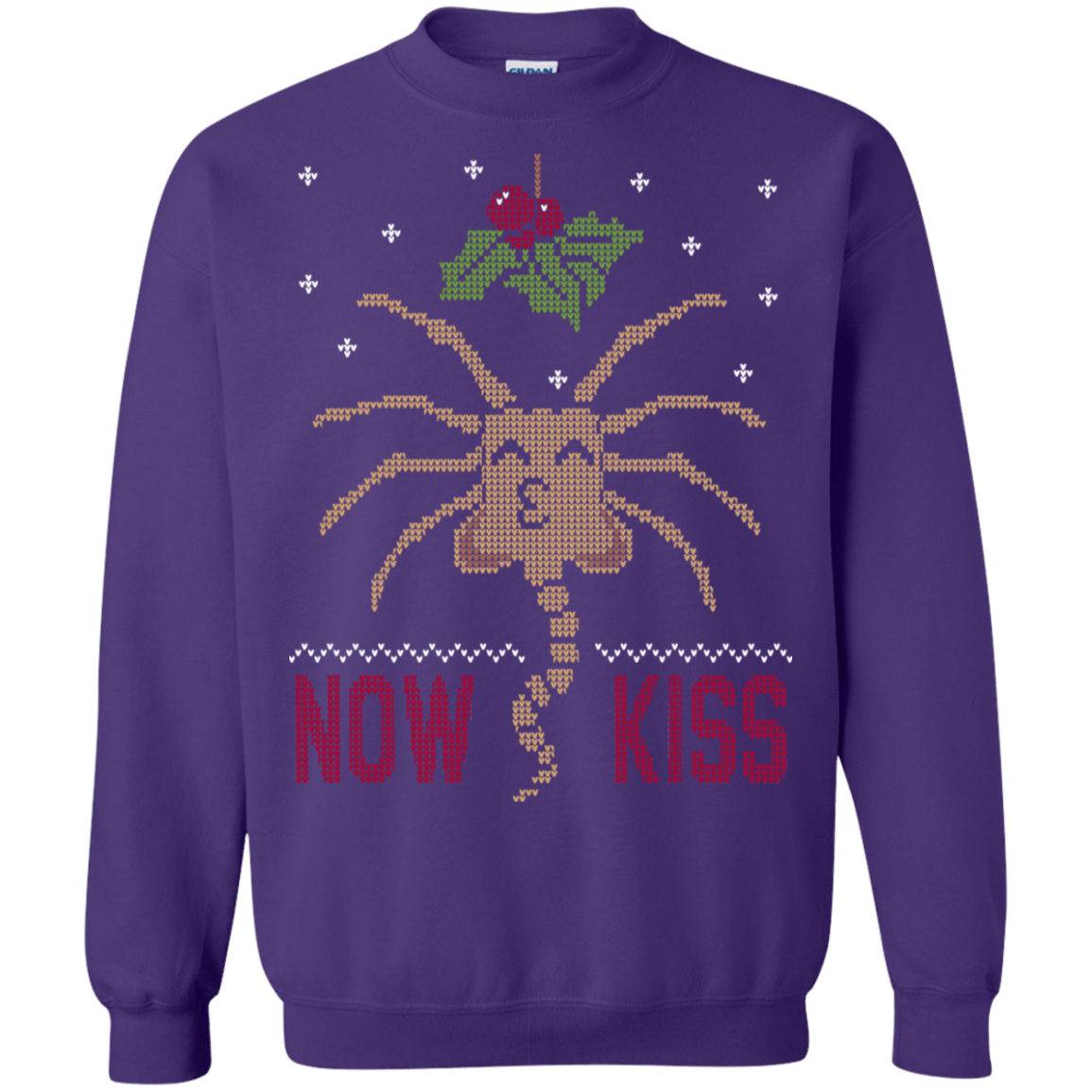 Sweatshirts Purple / S Now Kiss Crewneck Sweatshirt