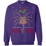 Sweatshirts Purple / S Now Kiss Crewneck Sweatshirt