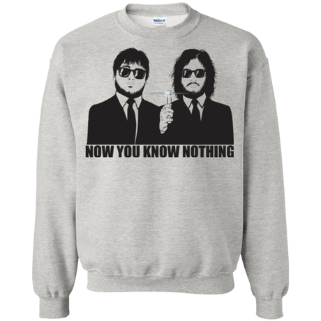 Sweatshirts Ash / Small NOW YOU KNOW NOTHING Crewneck Sweatshirt