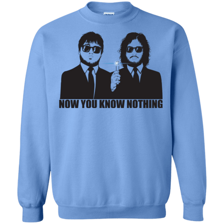 Sweatshirts Carolina Blue / Small NOW YOU KNOW NOTHING Crewneck Sweatshirt