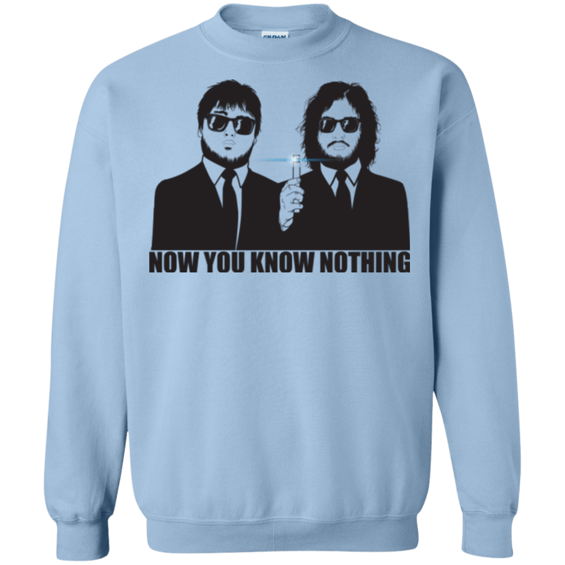 Sweatshirts Light Blue / Small NOW YOU KNOW NOTHING Crewneck Sweatshirt