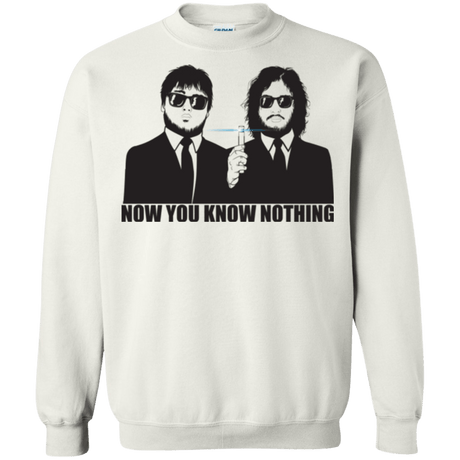 Sweatshirts White / Small NOW YOU KNOW NOTHING Crewneck Sweatshirt