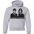 Sweatshirts Sport Grey / YS NOW YOU KNOW NOTHING Youth Hoodie