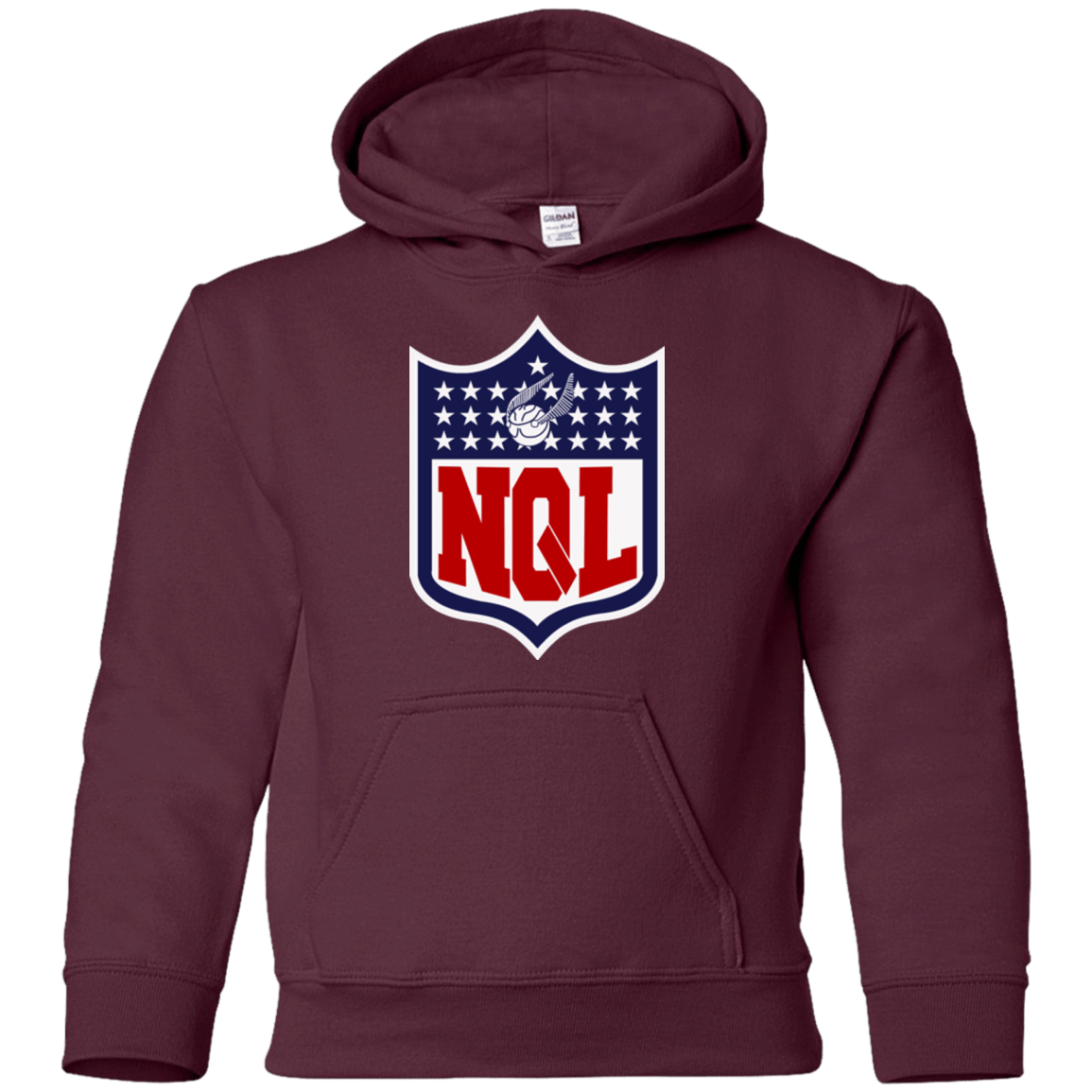 Sweatshirts Maroon / YS NQL Youth Hoodie