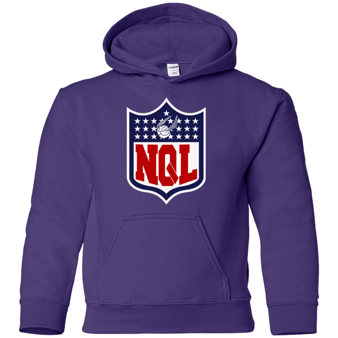 Sweatshirts Purple / YS NQL Youth Hoodie