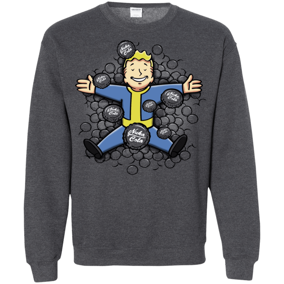 Sweatshirts Dark Heather / S Nuclear Beauty Crewneck Sweatshirt