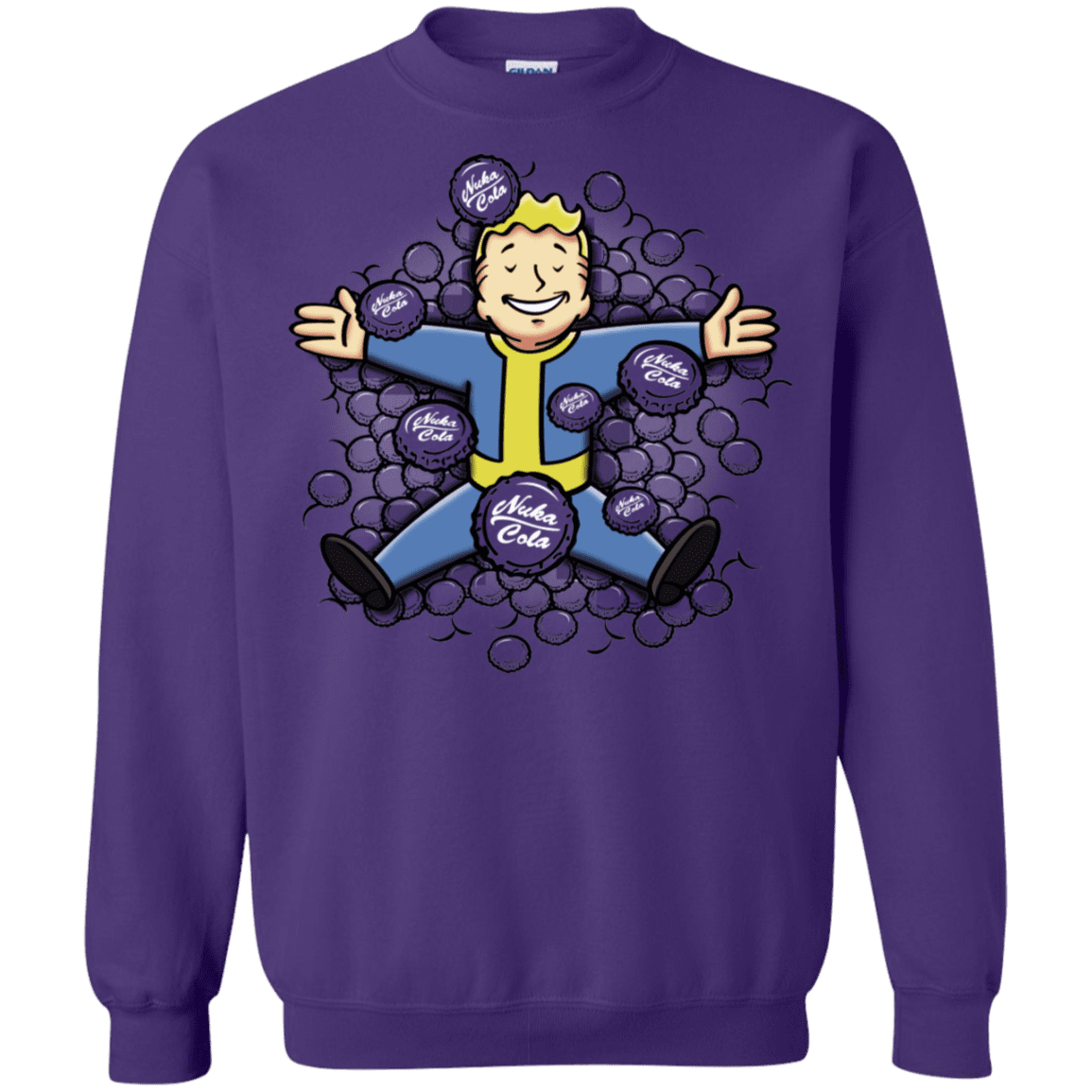 Sweatshirts Purple / S Nuclear Beauty Crewneck Sweatshirt