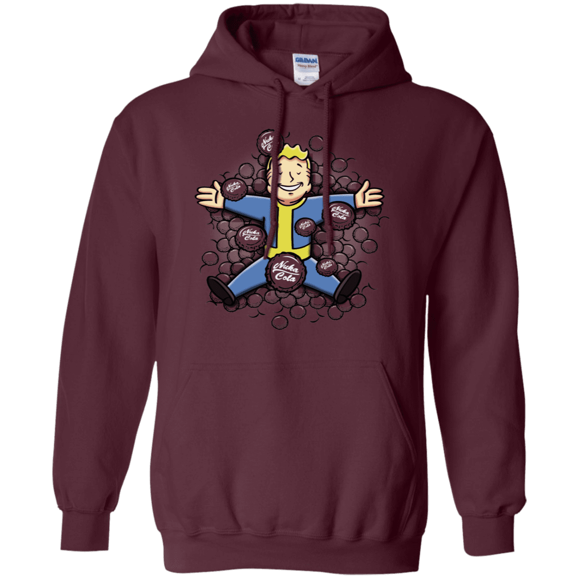 Sweatshirts Maroon / S Nuclear Beauty Pullover Hoodie