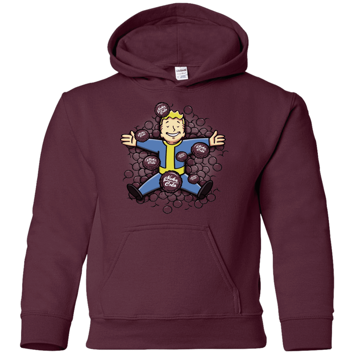 Sweatshirts Maroon / YS Nuclear Beauty Youth Hoodie