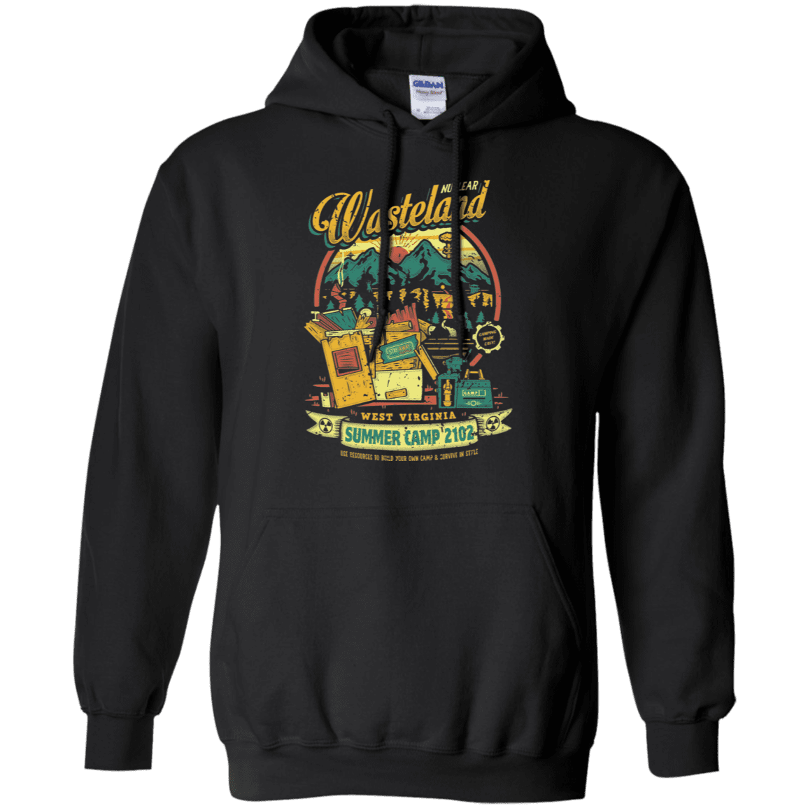 Sweatshirts Black / S Nuclear Summer Camp Pullover Hoodie