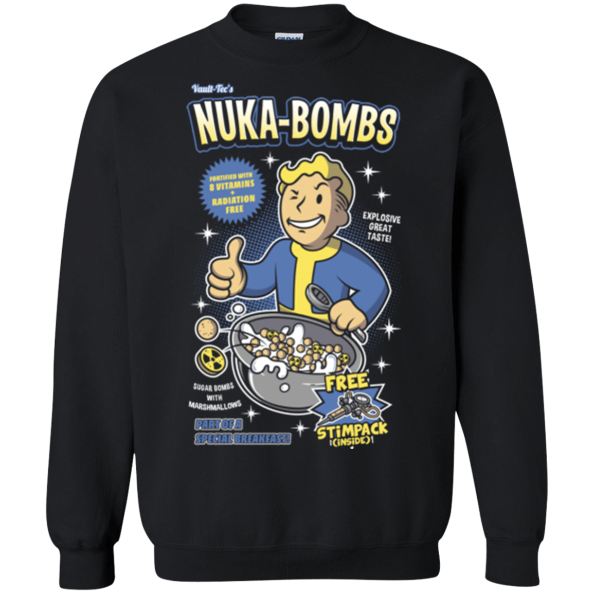 Sweatshirts Black / Small Nuka Bombs Crewneck Sweatshirt