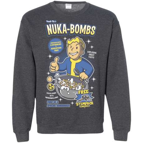 Sweatshirts Dark Heather / Small Nuka Bombs Crewneck Sweatshirt