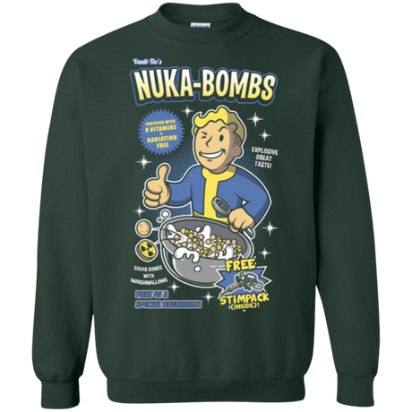 Sweatshirts Forest Green / Small Nuka Bombs Crewneck Sweatshirt