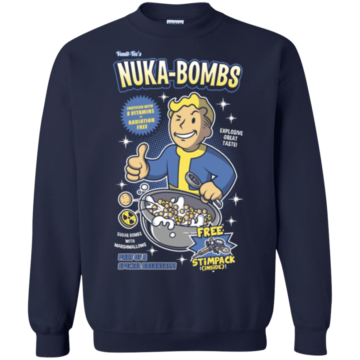 Sweatshirts Navy / Small Nuka Bombs Crewneck Sweatshirt