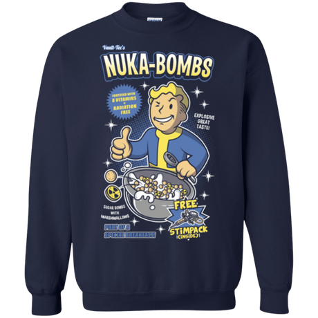 Sweatshirts Navy / Small Nuka Bombs Crewneck Sweatshirt