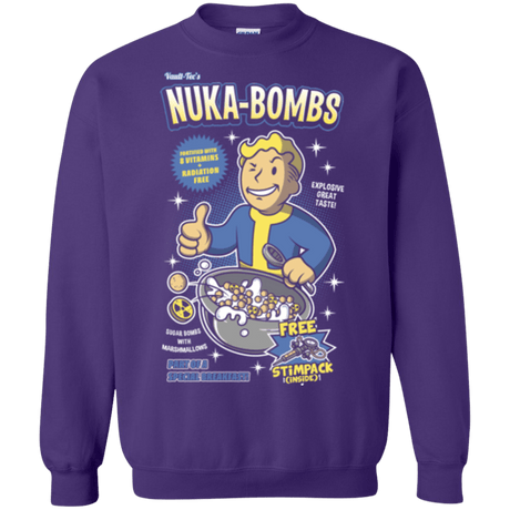 Sweatshirts Purple / Small Nuka Bombs Crewneck Sweatshirt