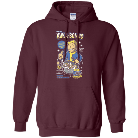 Sweatshirts Maroon / Small Nuka Bombs Pullover Hoodie