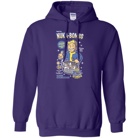 Sweatshirts Purple / Small Nuka Bombs Pullover Hoodie