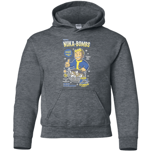 Sweatshirts Dark Heather / YS Nuka Bombs Youth Hoodie