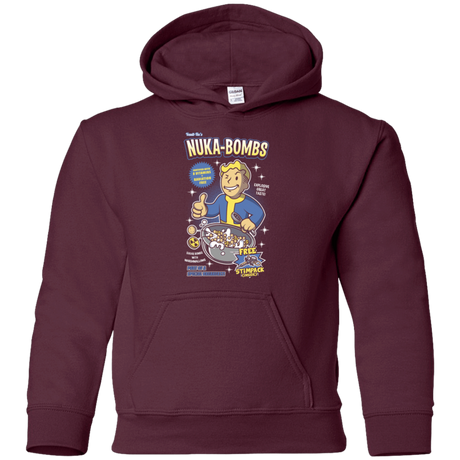 Sweatshirts Maroon / YS Nuka Bombs Youth Hoodie