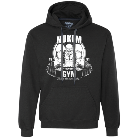 Sweatshirts Black / Small Nukem Gym Premium Fleece Hoodie