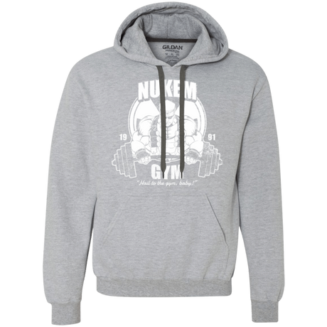 Sweatshirts Sport Grey / Small Nukem Gym Premium Fleece Hoodie