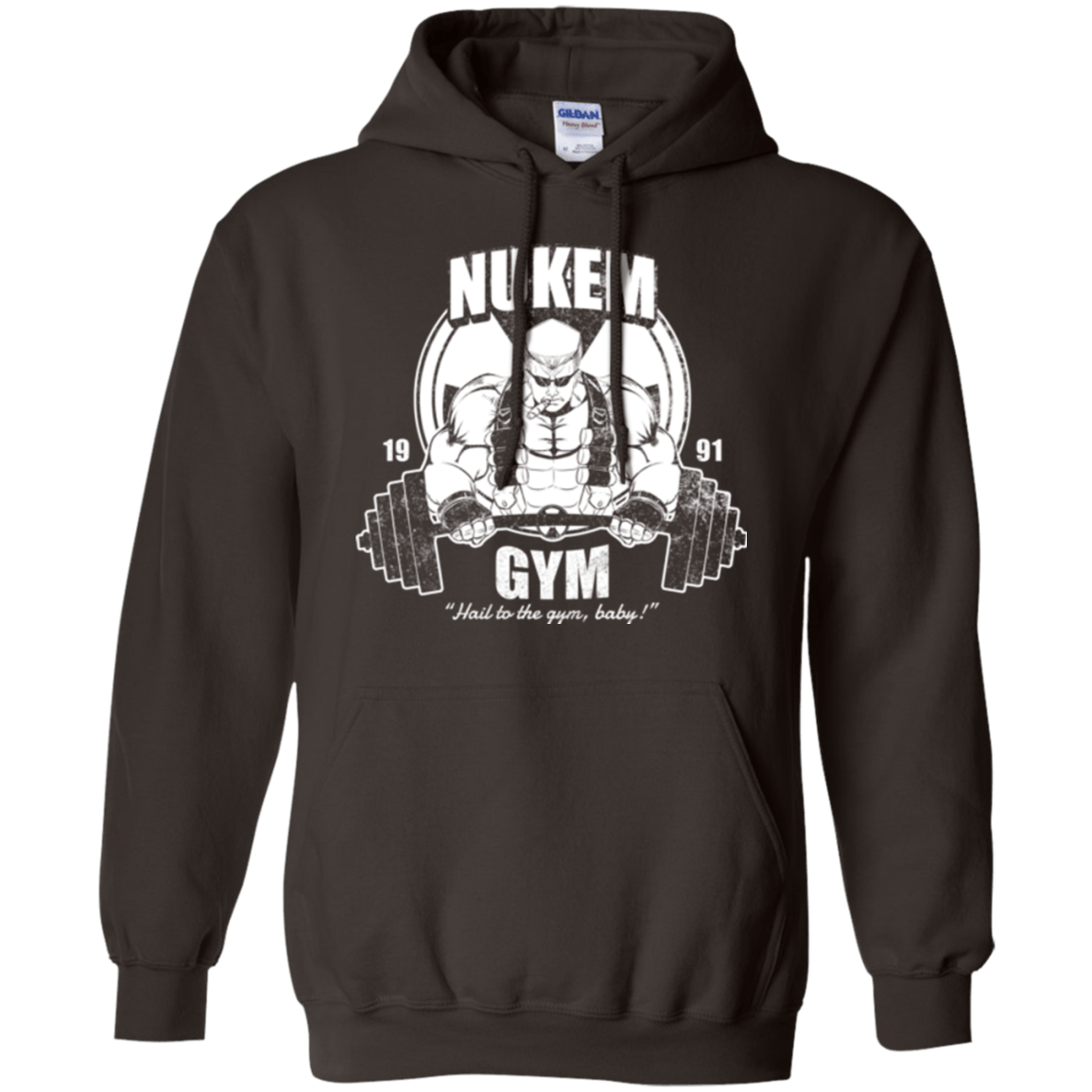 Sweatshirts Dark Chocolate / Small Nukem Gym Pullover Hoodie