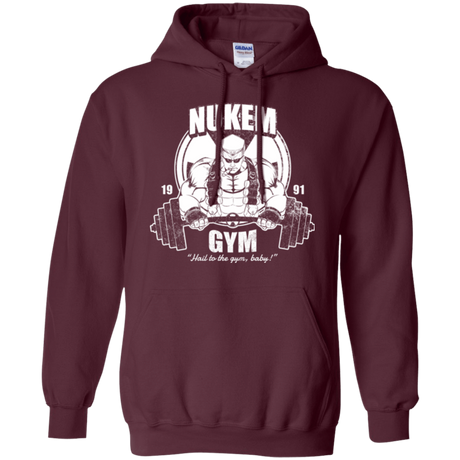 Sweatshirts Maroon / Small Nukem Gym Pullover Hoodie