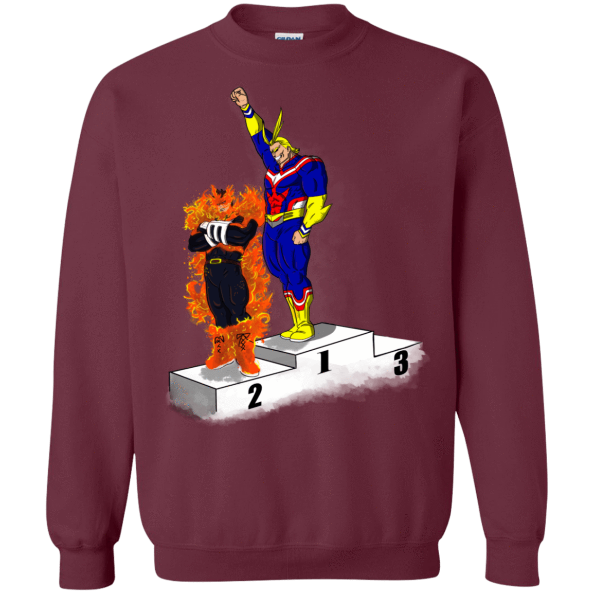 Sweatshirts Maroon / S Number One Crewneck Sweatshirt