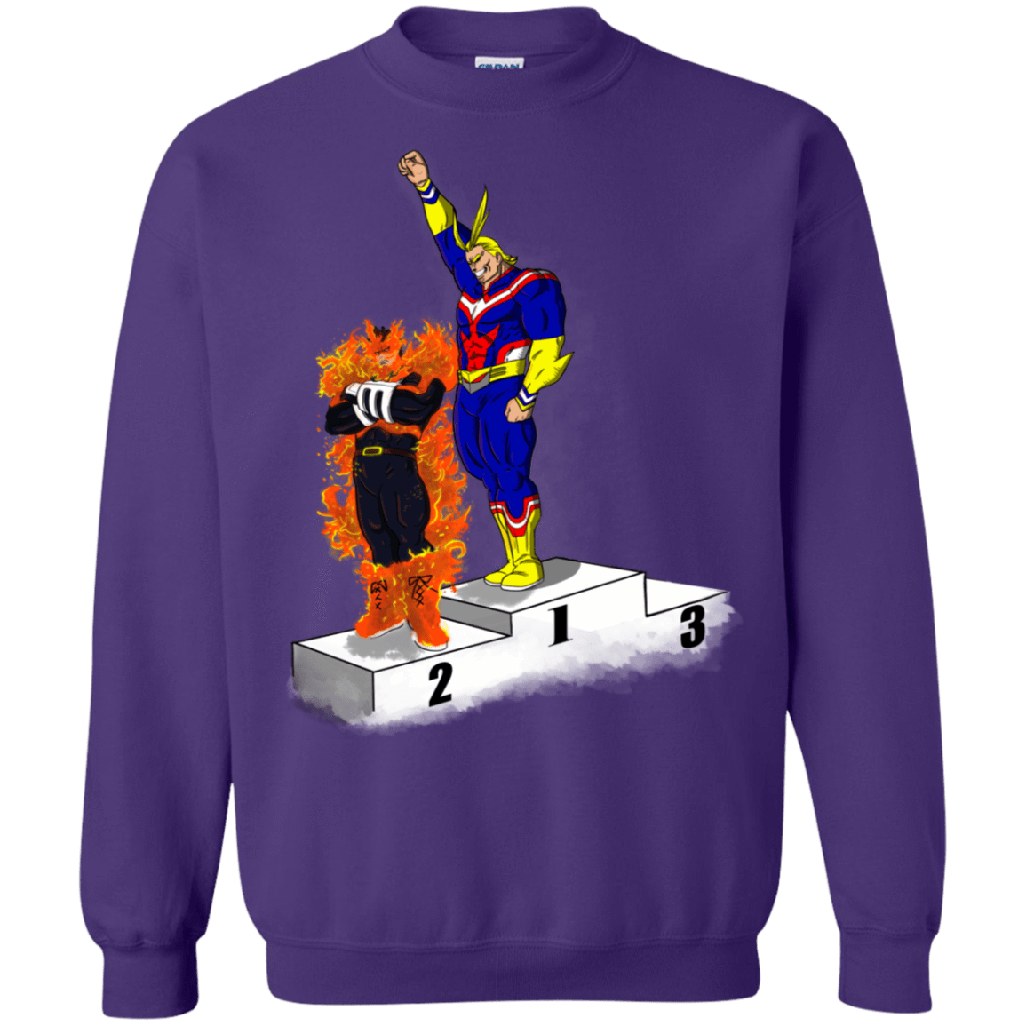 Sweatshirts Purple / S Number One Crewneck Sweatshirt