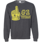 Sweatshirts Dark Heather / S Number One Titan Crewneck Sweatshirt