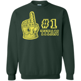 Sweatshirts Forest Green / S Number One Titan Crewneck Sweatshirt