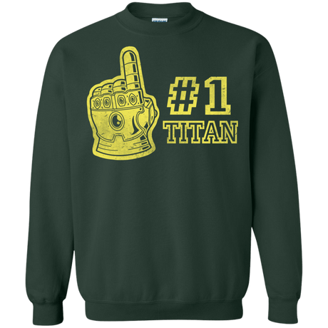 Sweatshirts Forest Green / S Number One Titan Crewneck Sweatshirt