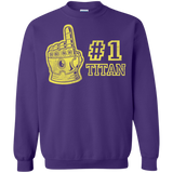 Sweatshirts Purple / S Number One Titan Crewneck Sweatshirt
