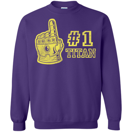 Sweatshirts Purple / S Number One Titan Crewneck Sweatshirt