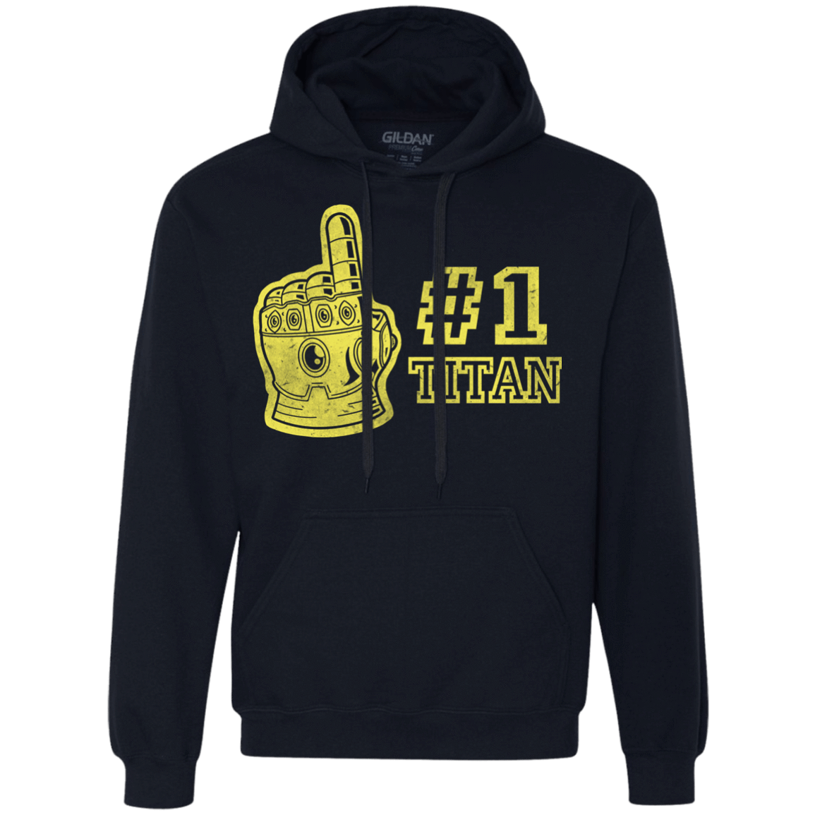 Sweatshirts Navy / S Number One Titan Premium Fleece Hoodie
