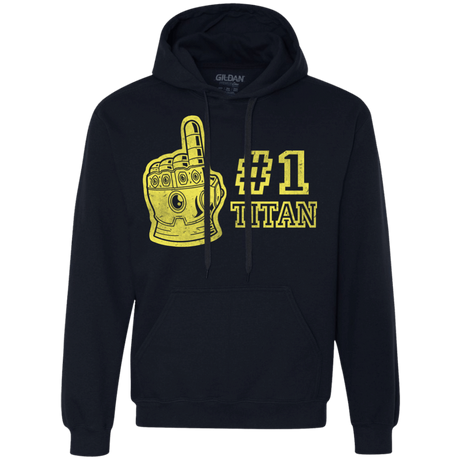 Sweatshirts Navy / S Number One Titan Premium Fleece Hoodie