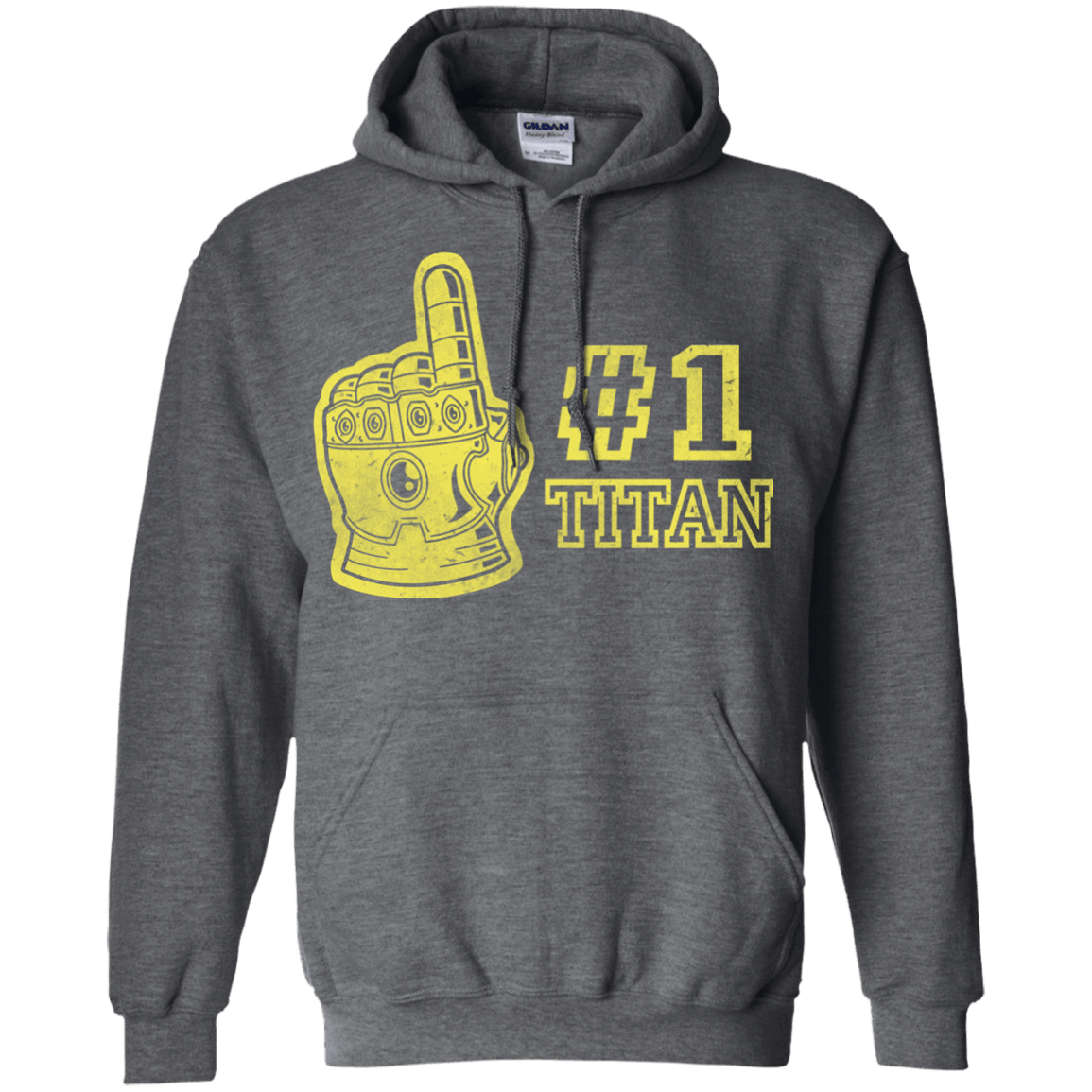 Sweatshirts Dark Heather / S Number One Titan Pullover Hoodie