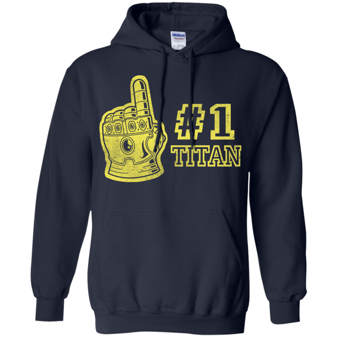 Sweatshirts Navy / S Number One Titan Pullover Hoodie