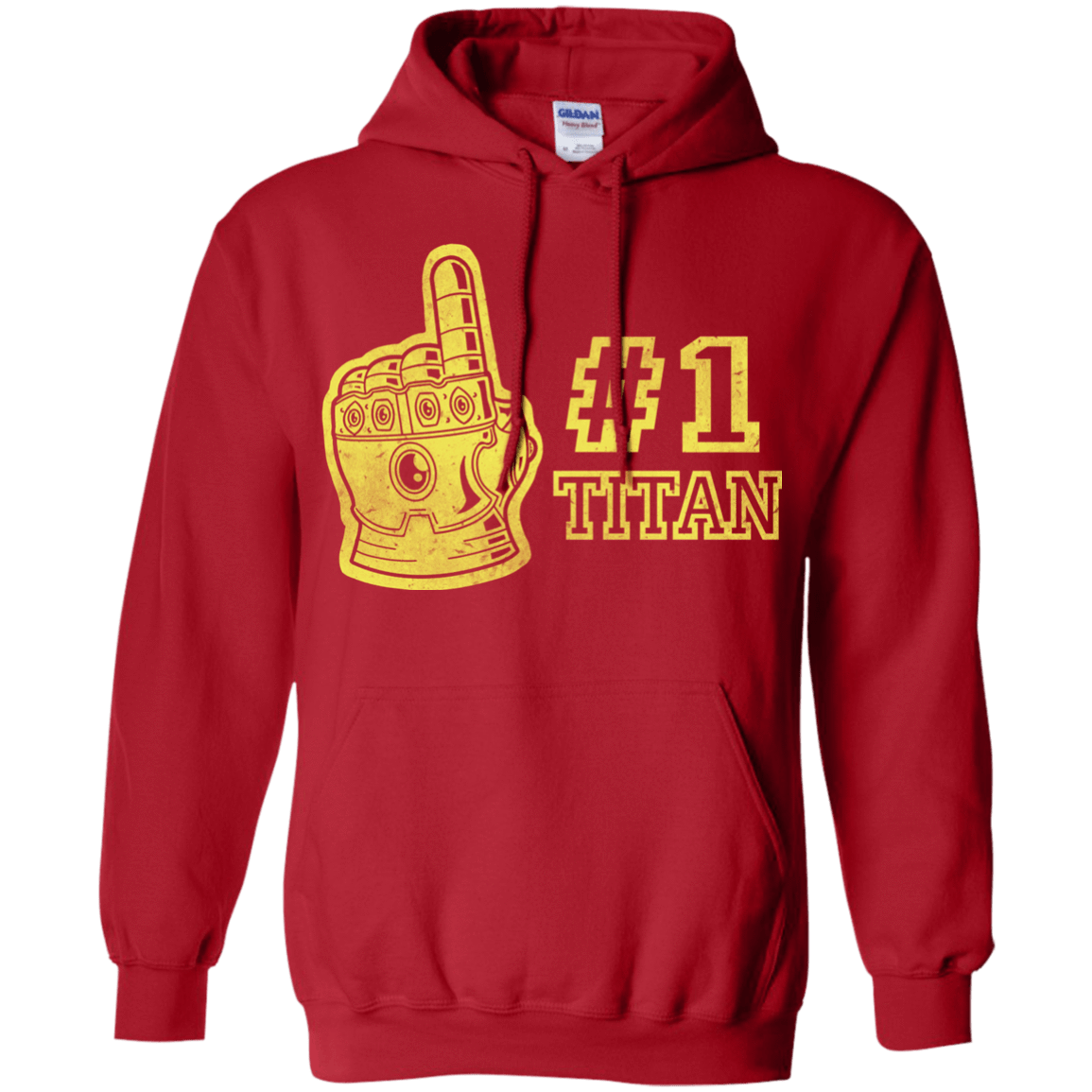Sweatshirts Red / S Number One Titan Pullover Hoodie