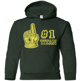 Sweatshirts Forest Green / YS Number One Titan Youth Hoodie