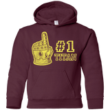 Sweatshirts Maroon / YS Number One Titan Youth Hoodie