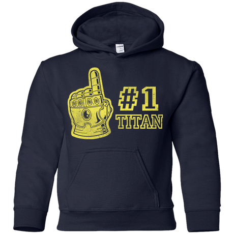 Sweatshirts Navy / YS Number One Titan Youth Hoodie