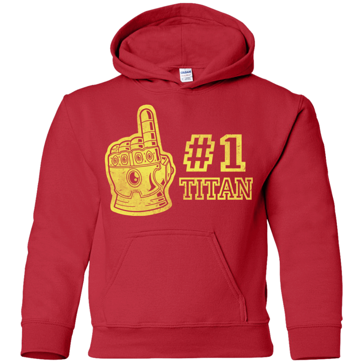 Sweatshirts Red / YS Number One Titan Youth Hoodie