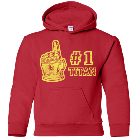 Sweatshirts Red / YS Number One Titan Youth Hoodie