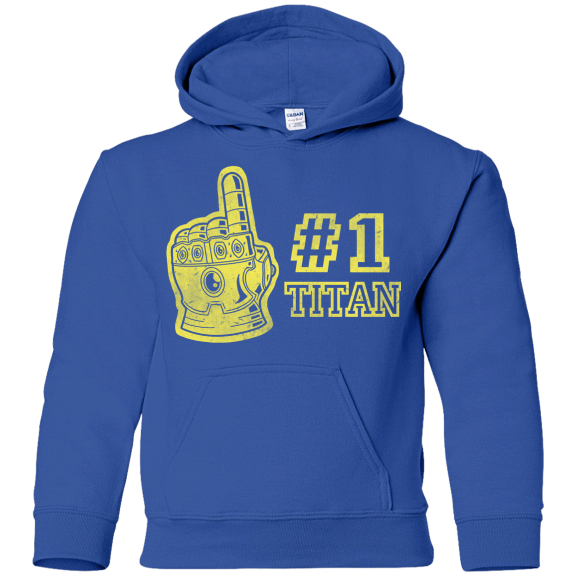 Sweatshirts Royal / YS Number One Titan Youth Hoodie