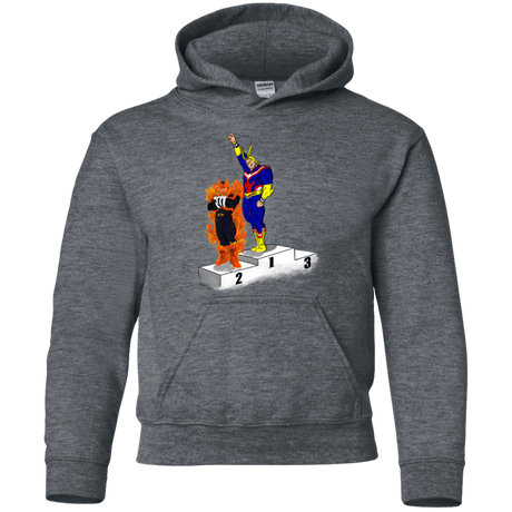 Sweatshirts Dark Heather / YS Number One Youth Hoodie