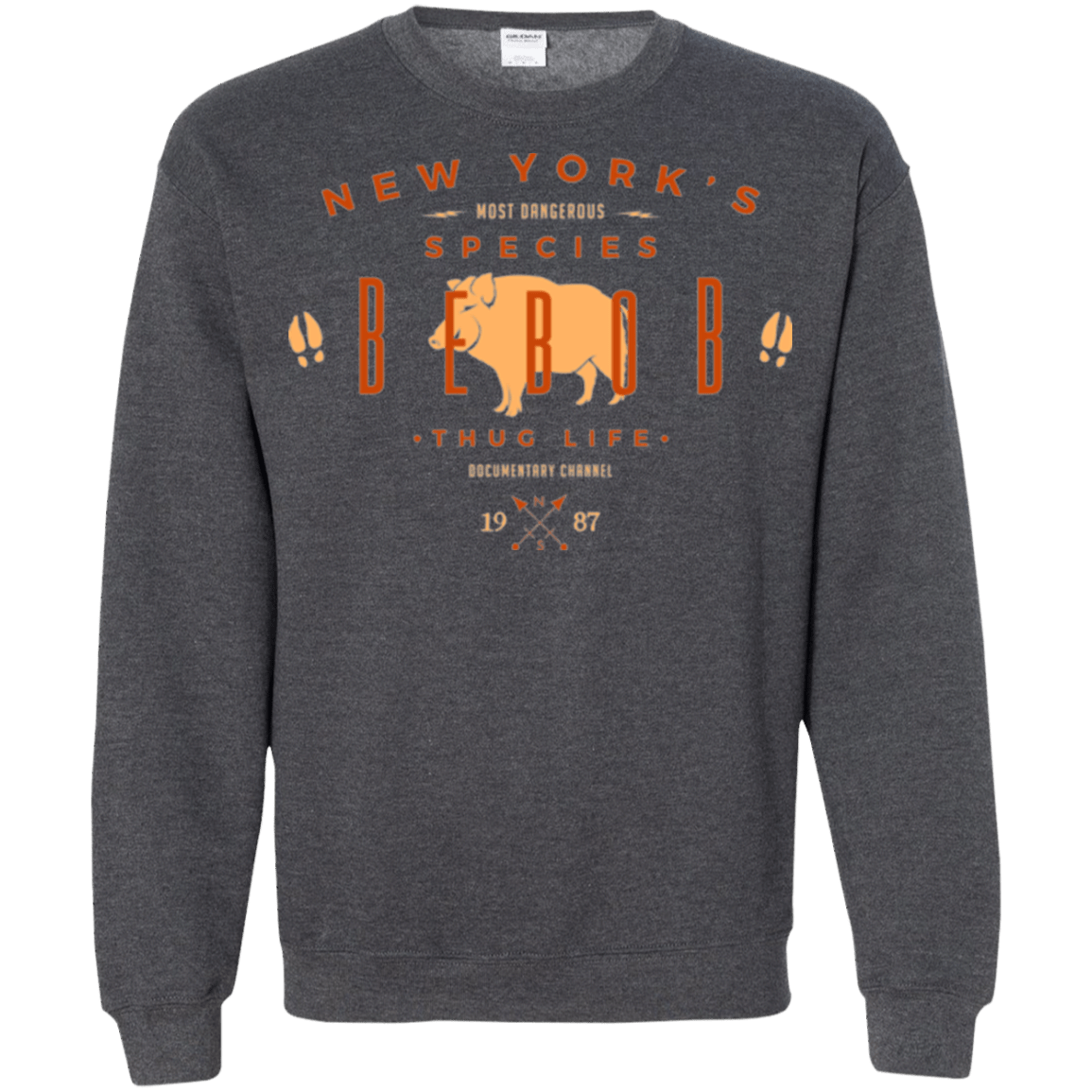 Sweatshirts Dark Heather / Small NY SPECIES - BEBOB Crewneck Sweatshirt